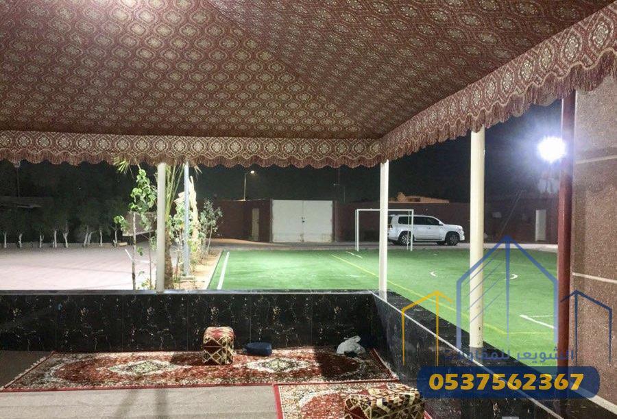 مقاول بناء استراحات بالرياض | الشويعر للمقاولات | تصميم وتنفيذ فاخر